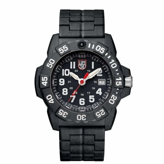 s Luminox Navy Seal Military Dive 45mm Carbon Black Dial Mens Quartz Watch 3502.L