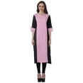 thumbnail image 1 of Moomaya Vêtements Ethniques pour Femmes Kurta Punjabi Longue Droite pour Femmes Robe Indienne Décontractée, 1 of 6