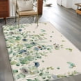 thumbnail image 2 of Sage Green Eucalyptus Area Rugs 3'x5', Washable Small Throw Rugs for Living Room Bedroom, Weeping Botanical Leaves Linen Indoor Outdoor Rug Non-Slip Low Pile Carpet Runner Reversible Floor Mats, 2 of 8