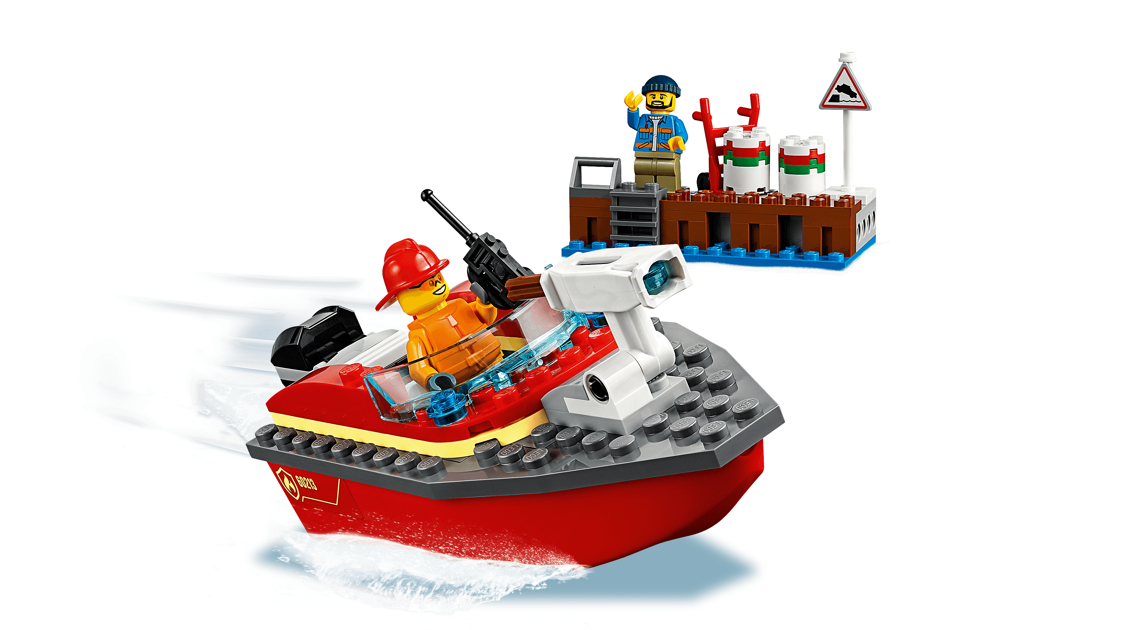 lego city dock side fire