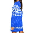 thumbnail image 3 of Automne Hiver Robe à Manches Longues Femmes Mode Noël Imprimé Taille Moyenne Courte A-Ligne Robe, 3 of 5