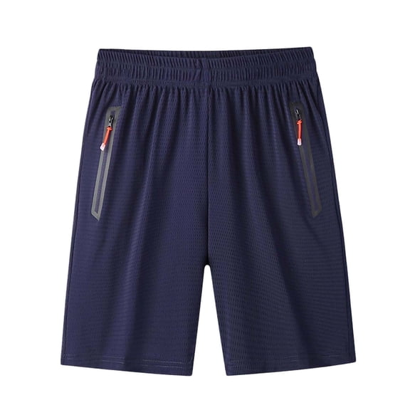 FUZHIQ Mens Shorts Casual 10 Inch Inseam Elastic Waistband Flowy Shorts Relaxed Fit Summer Beach Shorts Sports with Pockets,XXXL