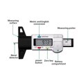 thumbnail image 1 of Tire Thread Depth Vernier Caliper Digital Display 0-25.4mm Meter Detection Resettable Portable Marking Gauge Ruler Monitoring Black, 1 of 8
