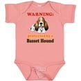 thumbnail image 3 of Inktastic Protected by a Basset Hound Funny Dog Boys or Girls Baby Bodysuit, 3 of 5