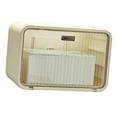 thumbnail image 3 of Funda para caja de pañuelos de pared 2 en 1, impermeable, para baño, transparente y blanca, 3 of 14