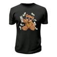 thumbnail image 3 of Playera De Oso Millonario Dinero Dolares Billetes Ropa Para Hombre Color Negro Talla Chica Marca Emil SaEs, 3 of 4