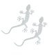 thumbnail image 1 of Kenally Paquete de 2 pegatinas para coche, tira de marca de advertencia impermeable con forma, pegatina para motocicleta, cinta autoadhesiva extraíble Automoción decorativa y accesorios Blanco Kenally VI015491-03, 1 of 6
