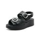 thumbnail image 4 of Sandalia Plataforma Dama Ajuste Doble Broche Color Negro negro 24, 4 of 7