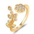thumbnail image 1 of Nuevo anillo de corona de Plata de Ley 925, anillo de compromiso de tamaño ajustable de alta calidad para mujer, anillo de boda, regalo de joyería de moda para fiesta, 1 of 2