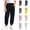 #01-Black, variant on YAYUBA Girl's Joggers Cinch Bottom Sweatpants with Pockets | Soft Cotton, elastic waist, Cinch bottom hem, Back To School Outfits, Brown, 4-5 Years