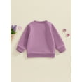 thumbnail image 4 of Mommy and Me Matching Outfits Mama Mini Letter Print Long Sleeve Crewneck Sweatshirt Halloween Baby Matching Clothes, 4 of 7