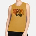 thumbnail image 2 of Drippy Spooky Babe Women's Muscle Tank Medium Antique Gold, 2 of 5