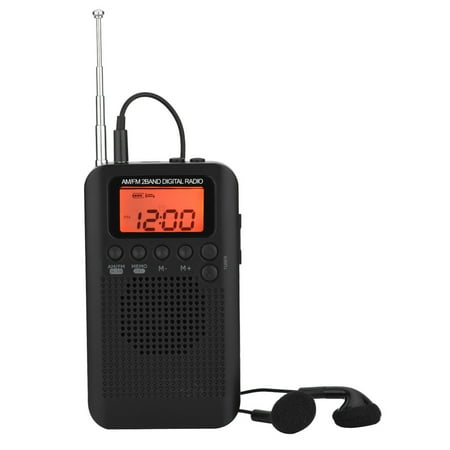 WALFRONT AM FM Digital Radio 2 Band Stereo Radio Digital Tuning Radio ...
