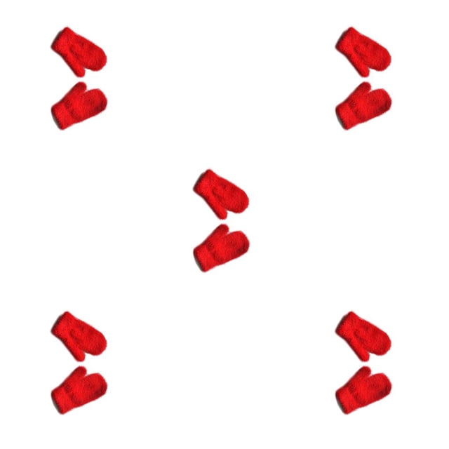 Qarigey 1 par de manoplas para niños pequeños, cubierta para los dedos, accesorio de ropa para niños, rojo brillante Type1 NO1 Qarigey CBP205300