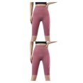 thumbnail image 4 of Pantalones de Yoga Sonducket mujer cintura alta absorbente de sudor Rojo S 2Conjunto, 4 of 6