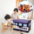 thumbnail image 1 of Toy Chest Lid Kids With Flip-Top Collapsible Storage For Playroom Closet, 1 of 4