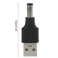 thumbnail image 4 of EXCIXING USB Male to 5.5x2.1mm Male + USB Female to 5.5x2.1mm Female Connector Convertor, 4 of 17