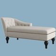 thumbnail image 5 of HestiNysus Indoor Chaise Lounge ,Tufted Line One Arm Chaise Lounge for Living Room & Bedroom，Beige, 5 of 5