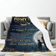 thumbnail image 2 of LHSHID Blanket Gifts for Dad from Son to My Dad Blanket Best Gift for Fathers Day Birthday Christmas Bday Present Idea for Father Husband Men Him Healing Thoughts Throw Blanket 40"x50", 2 of 9