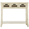 thumbnail image 2 of Safavieh Autumn Pine Wood 3 Drawer Console in White, 2 of 5