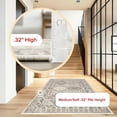 thumbnail image 3 of nuLOOM Becca Traditional Tiled Area Rug, 8', Square, Becca Beige, 3 of 14