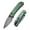 Green, variant on CIVIVI Qubit Pocket Folding Knife Button Lock Knife 2.98" 14C28N Blade C22030E-1