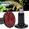 thumbnail image 2 of CAROOTU Mini Ceramic Infrared Heat Lamp E27 220V Reptile Emitter Bulbs for Small Pet Reptile, 2 of 7