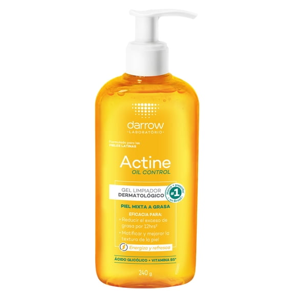 Actine Oil Control Gel Limpiador Dermatológico, Piel Mixta Darrow NA