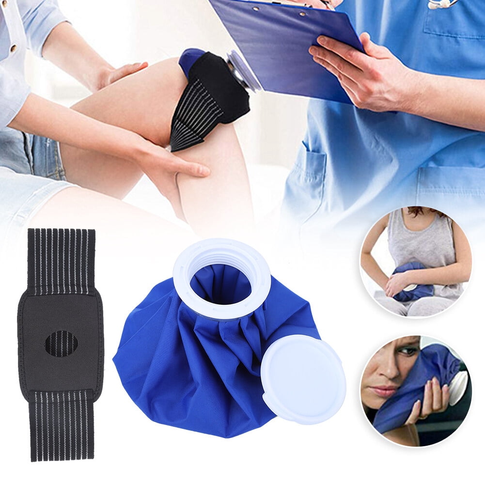Cold Therapy Ice Pack Bag, Waterproof Reusable Ice Bags for Osteoarthritis Relief, Support Strap Included for Hands-Free Application (Ideal for Hot & Cold Therapy Sessions)