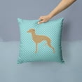 thumbnail image 2 of Carolines Treasures BB3714PW1414 Italian Greyhound Checkerboard Blue Fabric Decorative Pillow, 2 of 4