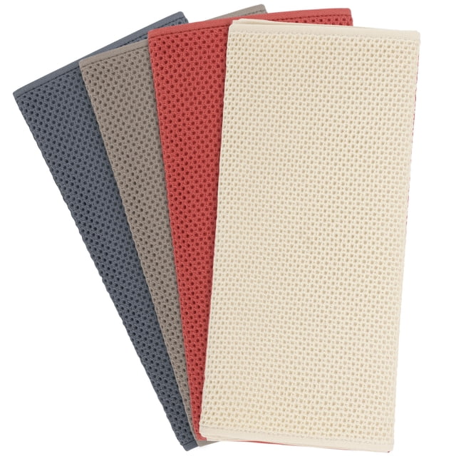 100% Algodón Gofre Tejido Cocina Plato Toallas Súper Suave Absorbente Rápido Secado Limpieza Toalla, Casa y Cocina Limpieza Toalla 13 x 27