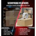 thumbnail image 2 of Cinta adhesiva transparente Scowyking, 6 rollos, 374 m — 68 m por rollo, 2 of 7