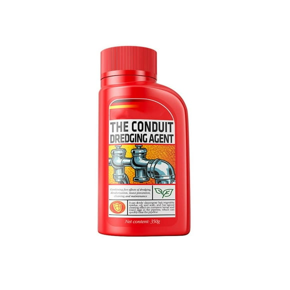 Powerful Drain Cleaner – Dissolves Hair, Grease, Soap Scum in Sinks, Showers, Toilets, Safe for Pipes & Septic Tanks, Fast Unclogging, Deodorizes