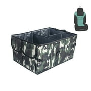FH Group 10.5" x 22" EZ Travel Expandable Camo Print Car Trunk Organizer with Air Freshener
