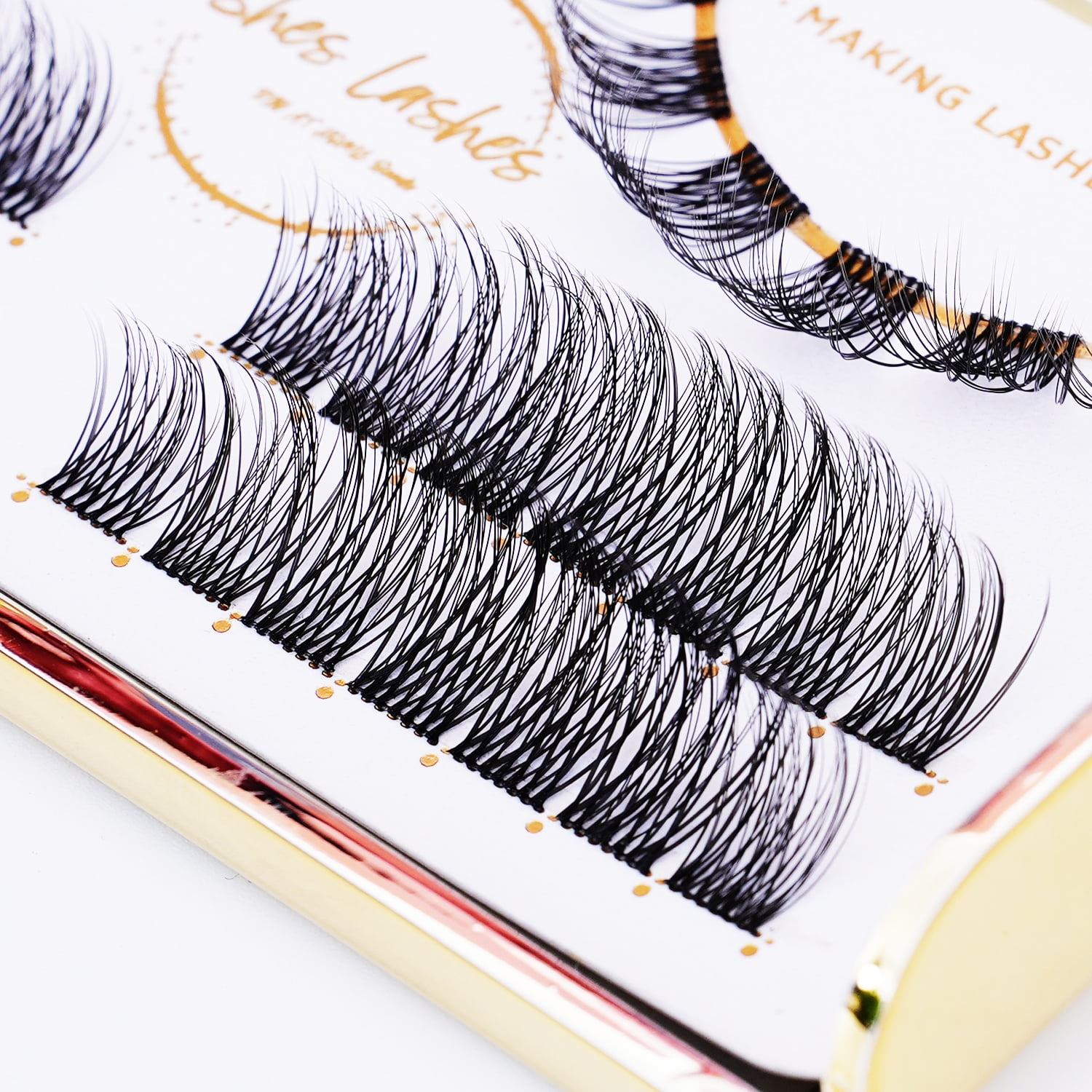 Customized CL Series DIY Eyelash Extension Luxury Pre-cut Clusters Individual Cluster DIY Lash Fluffy False Eyelashes