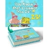 Spongebob Funnier than 24 25 Edible Cake Image Topper Personalized Picture 1/4 Sheet (8"x10.5")