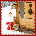 thumbnail image 4 of AZXY Christmas Porch Goose Outfits, Porch Goose Clothes, 23 Inch Cement Goose Costume Set for Cement & Plastic Porch Goose Statue, Duck Statue Outfit for Outdoor Garden Christmas Patio Statue Decor, 4 of 9