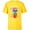 Yellow, variant on Marvel Groot Headphones & Flowerpot Rainbow Colors - Short Sleeve T-Shirt for Kids - Customized-Red