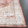 thumbnail image 6 of SAFAVIEH Santa Monica Celinda Medallion Polyester Area Rug, Rust/Gold, 3' x 5', 6 of 13