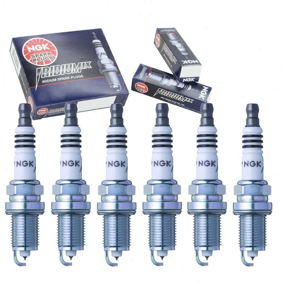 6 pc NGK Iridium IX Spark Plugs compatible with Dodge Grand Caravan 4.0L V6 2008-2010