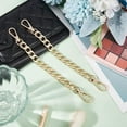 thumbnail image 3 of PH PandaHall Purse Extender, 2 Pack 7.8 Inch Golden Aluminum Bag Flat Chain Strap with Alloy Swivel Clasps Handbag Chain Straps Metal Bag Strap Replacement Purse Clutches Handles, 3 of 10