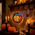 thumbnail image 4 of Fall Halloween Ghost Acrylic Window Hanging Suncatcher Pumpkin Maple Leaf Cozy Thanksgiving Decor Cute Style Sturdy Reusable Purple Black Orange, 4 of 6