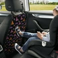 thumbnail image 5 of Bike Pattern pink Mats Back Seat Protectors, Car Seat Protector Vehicle Organizers Waterproof Cover Back Seat Cover for Kids with 3 Storage Pockets 2 Pack, 5 of 5