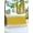 Yellow, variant on 1 Pack Outdoor Throw Pillow, Yellow Geometric Waterproof Pillow with Insert Included, Modern Striped Abstract Art Aesthetics Decorative Accent Cushion Sofa Pillows for Patio Porch, 16 x 16 In