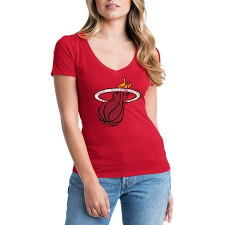 Miami Heat Mens Jerseys - Miami Heat Womens NBA Short Sleeve Baby Jersey V-neck