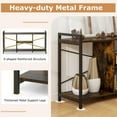 thumbnail image 5 of Topcobe TV Stand for 55 Inch TVs Industrial Entertainment Center, Modern Furniture for Indoor, Living Room-Rustic Brown, 5 of 9