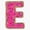 1pcs, variant on Sweet Strawberry Glazed Donut Letter E Typography Initial Decal For Laptop Phone Sticker