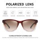 thumbnail image 2 of Gafas de sol Dollger polarizadas retro clásicas marrón para hombres y mujeres, 2 of 6