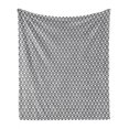 thumbnail image 1 of Panda Soft Flannel Fleece Blanket, Continuous Cartoon Coon Bear Bamboo Illustration in Monochrome Design, Cozy Plush for Indoor and Outdoor Use, 50" x 60", Grey Charcoal Grey White, by Ambesonne, 1 of 5