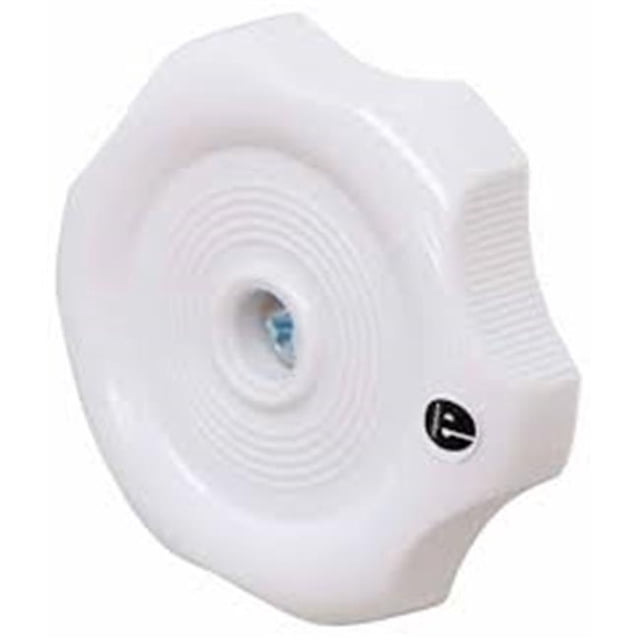Window Knob with 0.5 in. Shaft, White